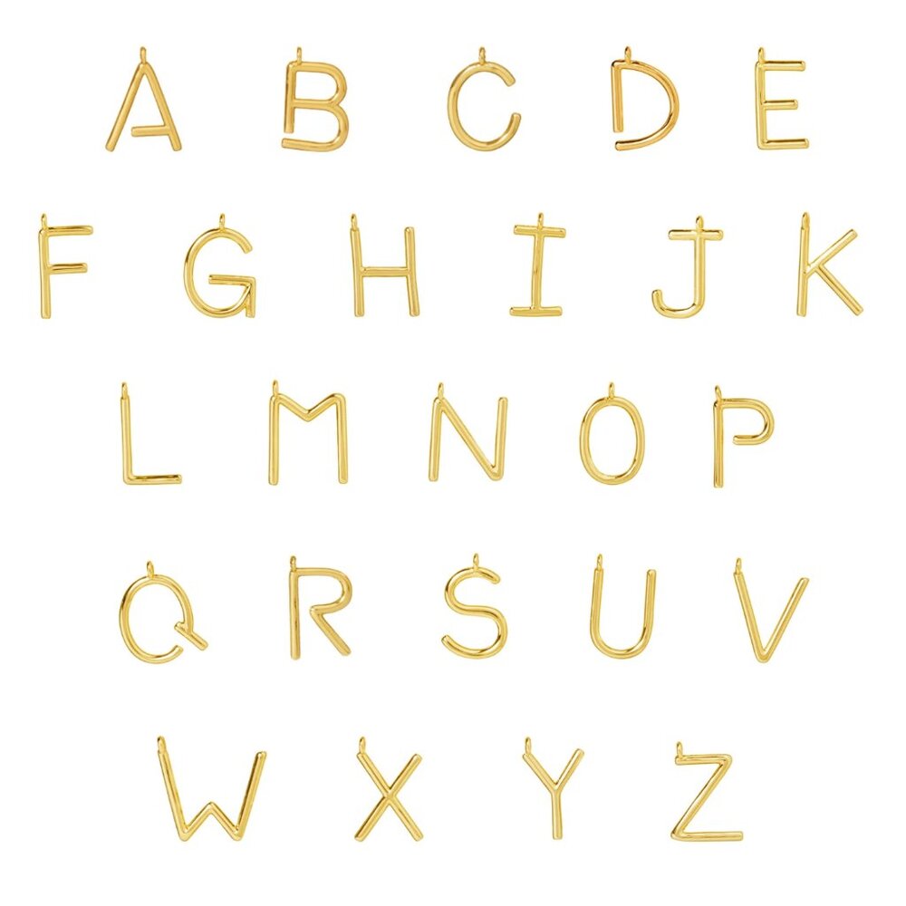 Roxanne Assoulin Initial Reaction Necklace B/D/F/G/M/O/P